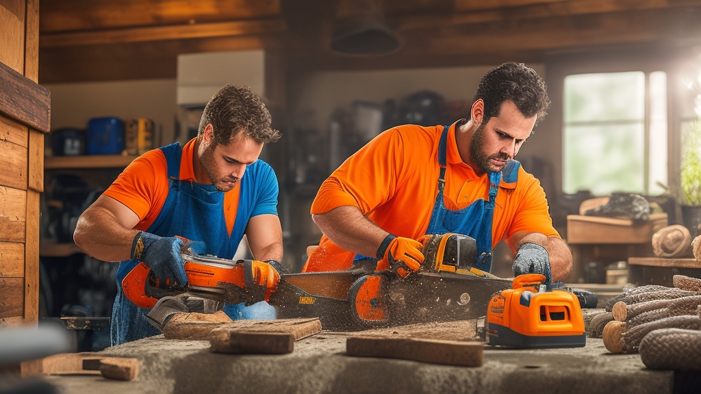 Benzines láncfűrész karbantartás és szerviz - könnyű hozzáférés és praktikusság