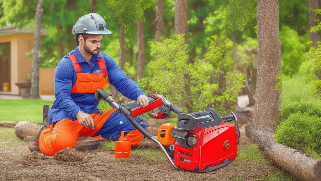 Benzines láncfűrész biztonsági funkciók teszt - védelem és biztonság
